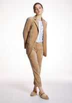 Chaqueta ALBA CONDE terciopelo beige