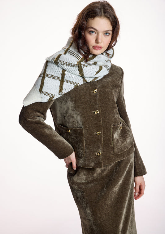 Chaqueta ALBA CONDE corta de terciopelo