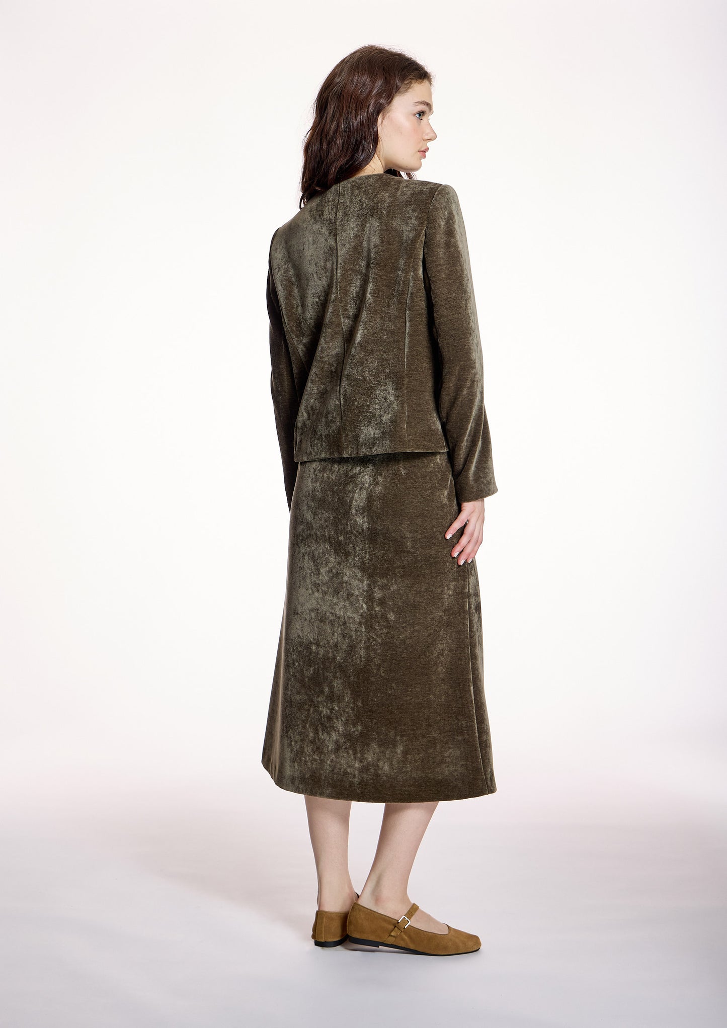 Chaqueta ALBA CONDE corta de terciopelo