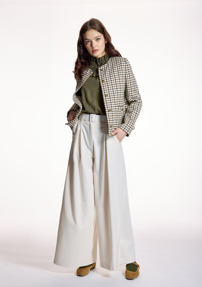 Chaqueta ALBA CONDE corta de cuadros