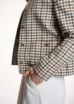 Chaqueta ALBA CONDE corta de cuadros