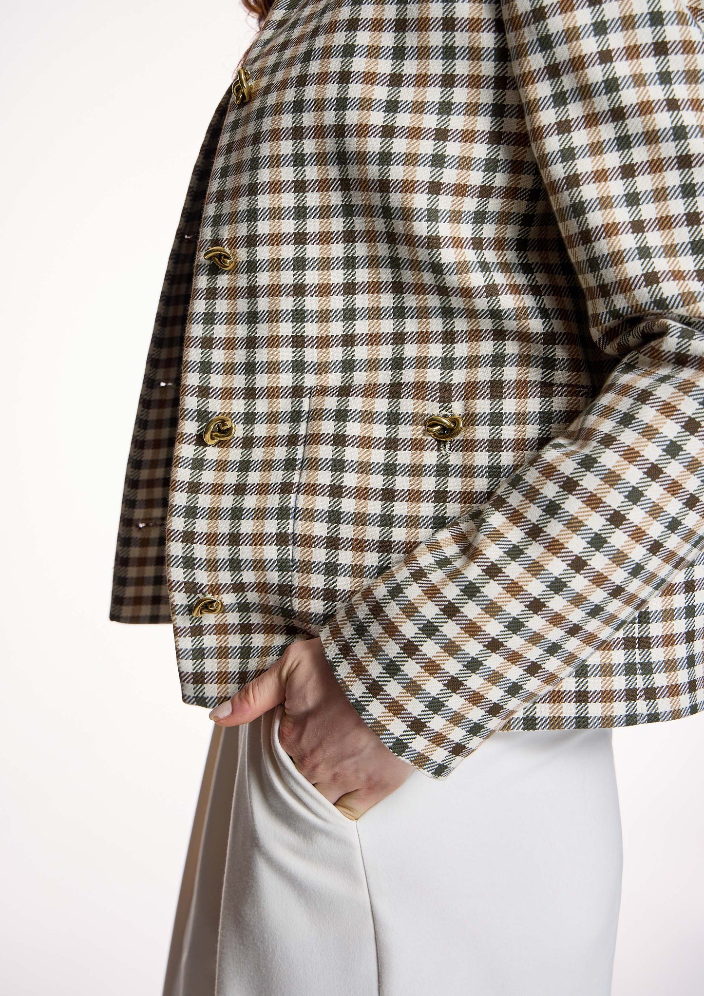 Chaqueta ALBA CONDE corta de cuadros