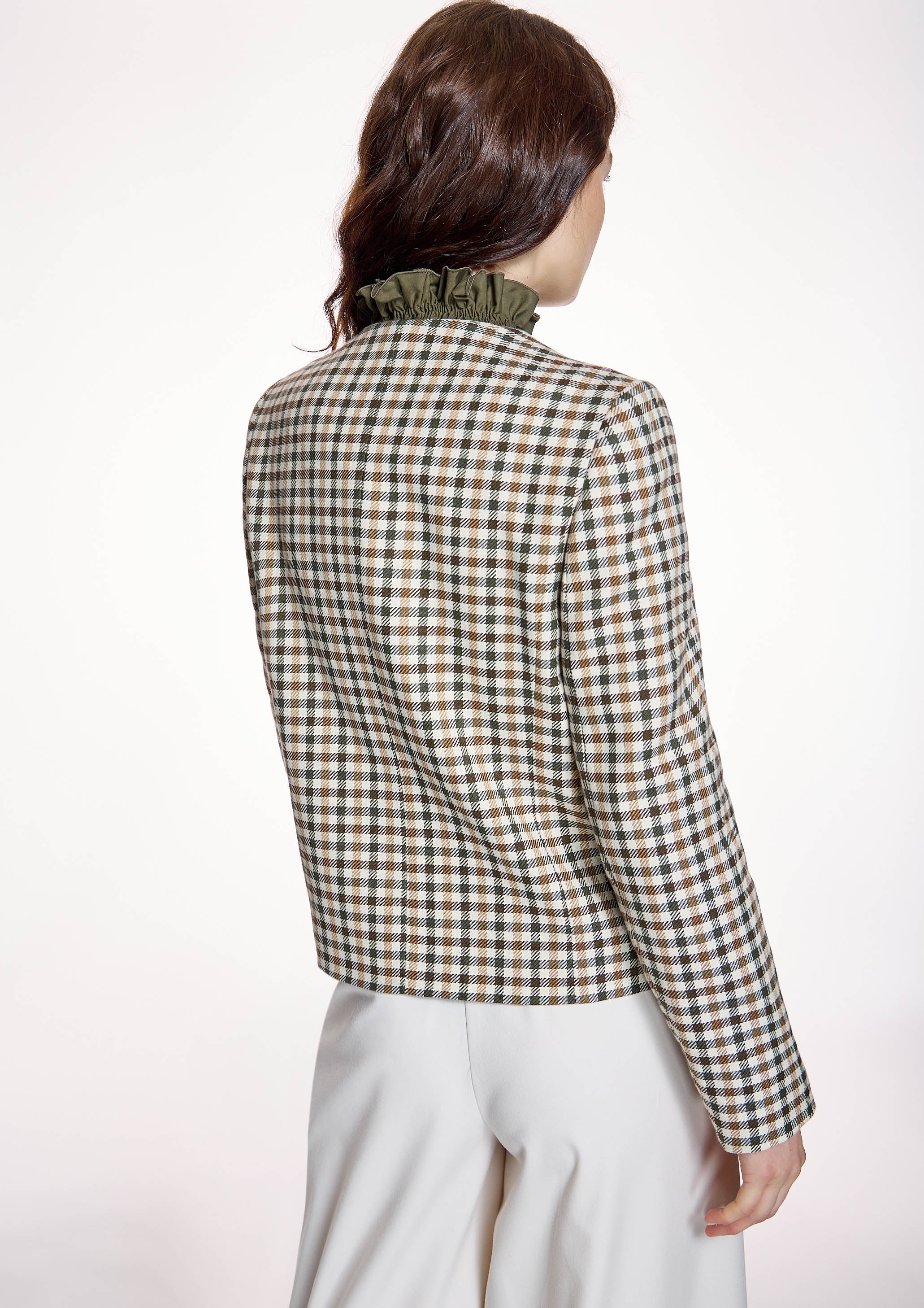 Chaqueta ALBA CONDE corta de cuadros