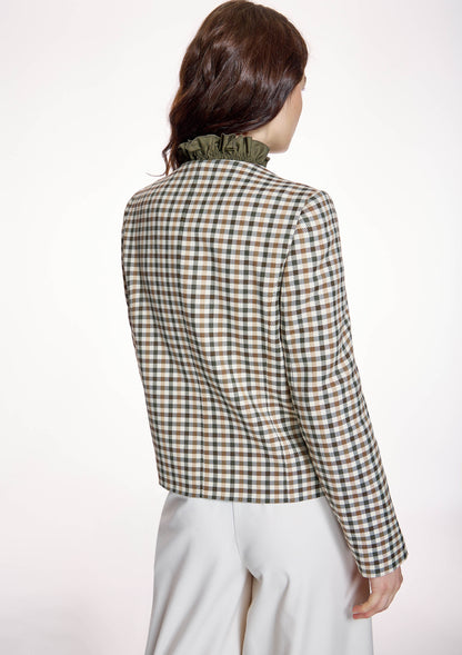 Chaqueta ALBA CONDE corta de cuadros