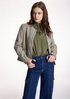 Chaqueta ALBA CONDE corta de cuadros