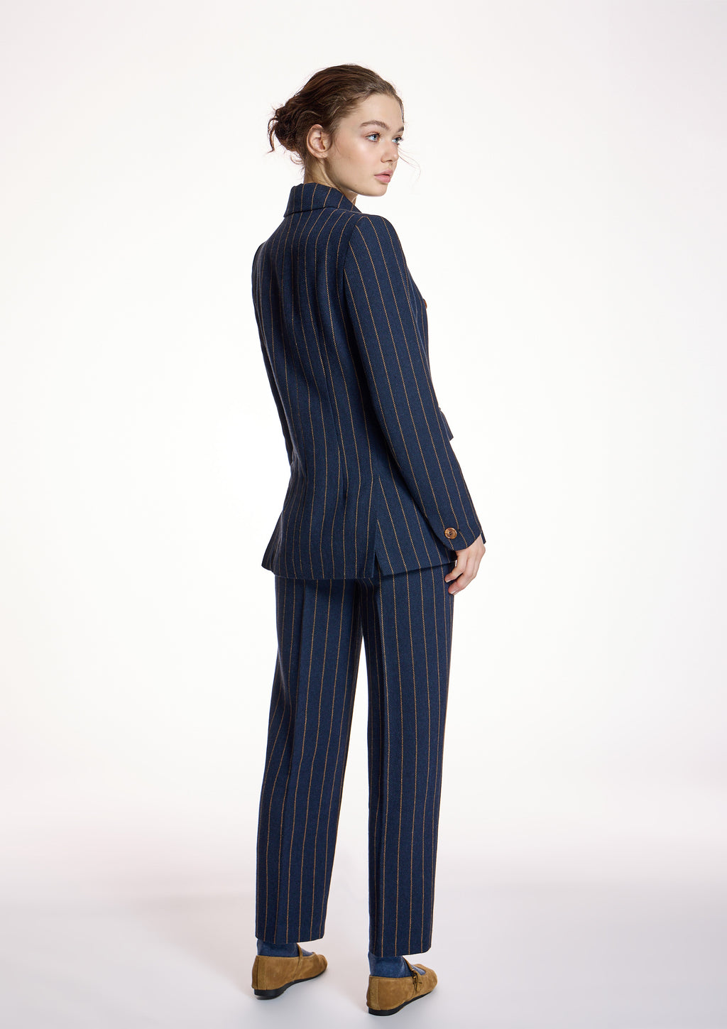 Chaqueta ALBA CONDE cruzada rayas