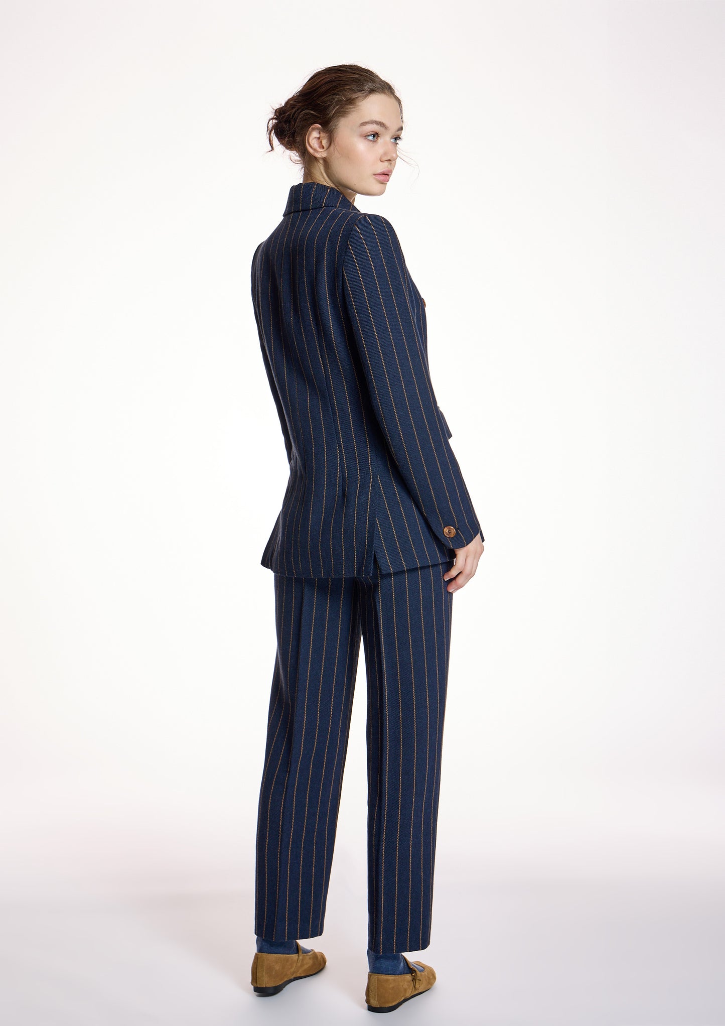 Chaqueta ALBA CONDE cruzada rayas