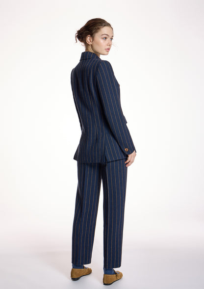 Chaqueta ALBA CONDE cruzada rayas