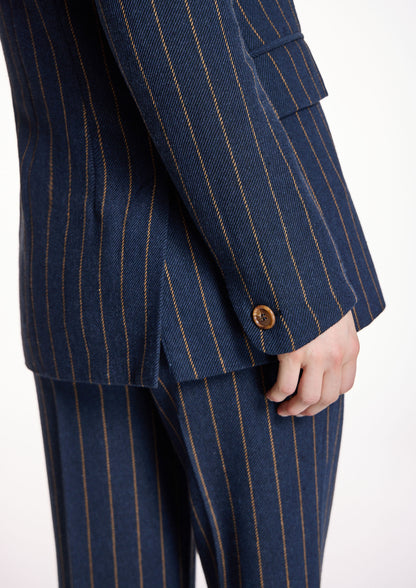 Chaqueta ALBA CONDE cruzada rayas