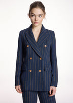 Chaqueta ALBA CONDE cruzada rayas