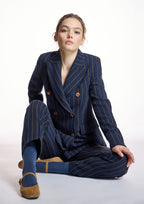 Chaqueta ALBA CONDE cruzada rayas