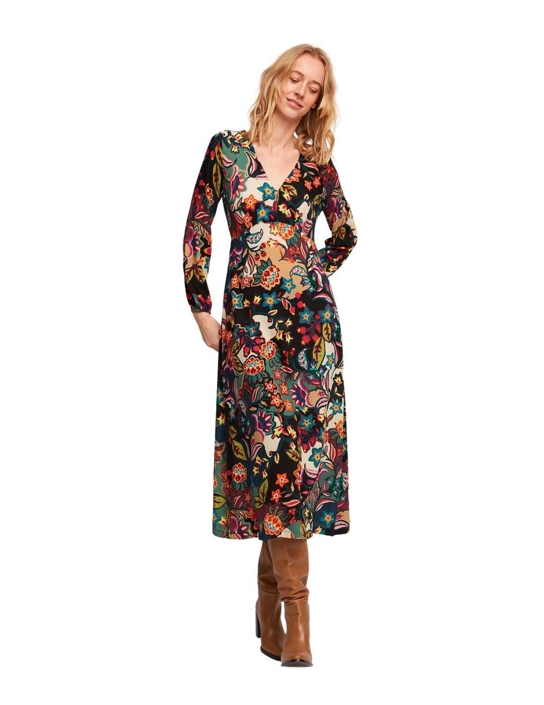 Vestido ALDO MARTINS estampado flores Ada