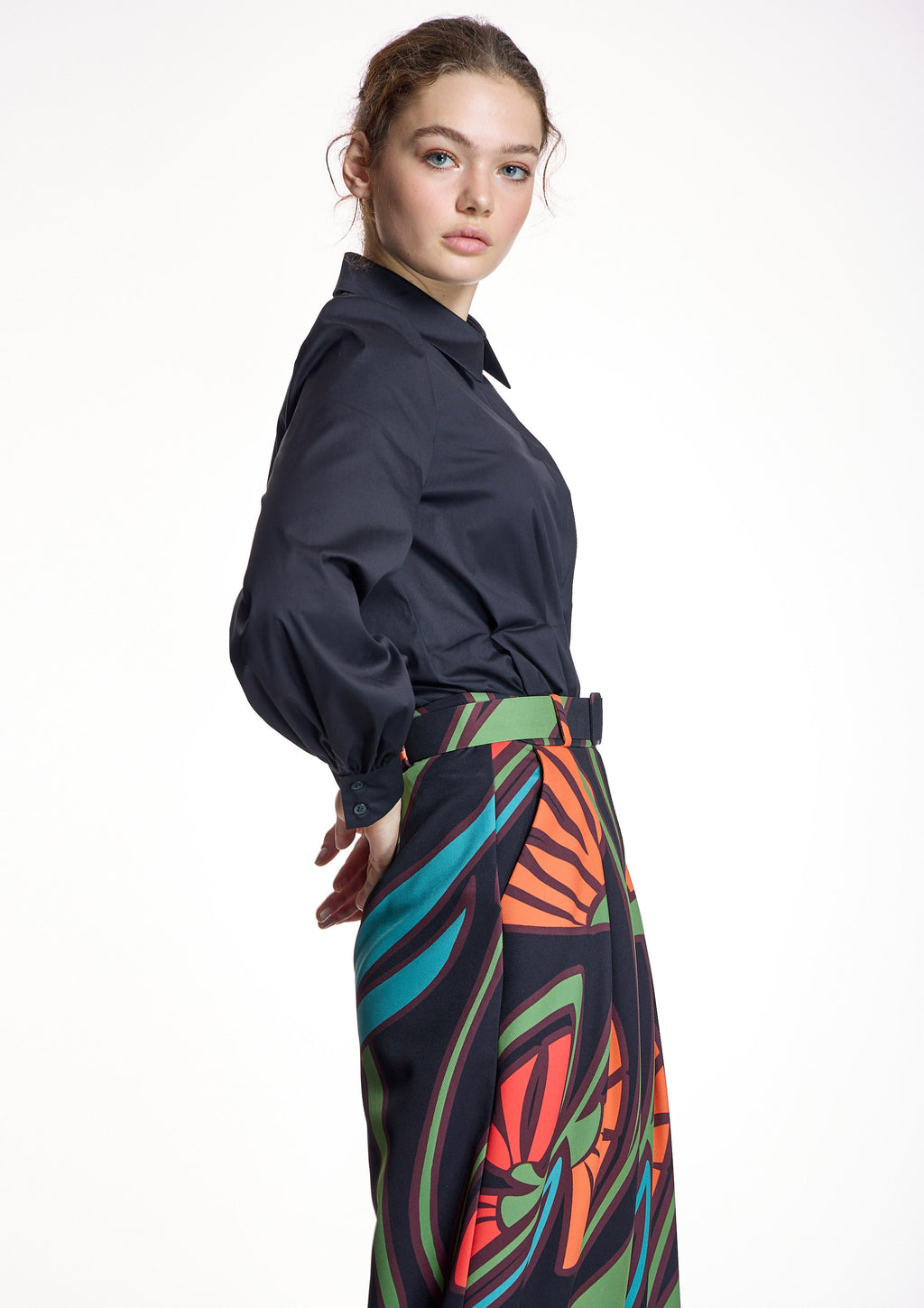 Pantalón ALBA CONDE palazzo multicolor