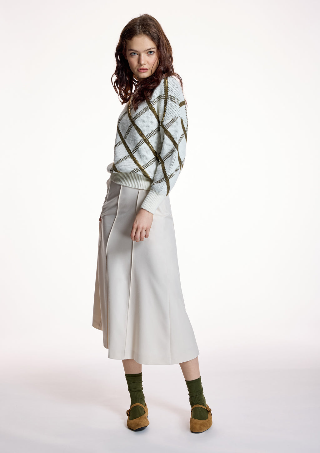 Falda ALBA CONDE midi cruda