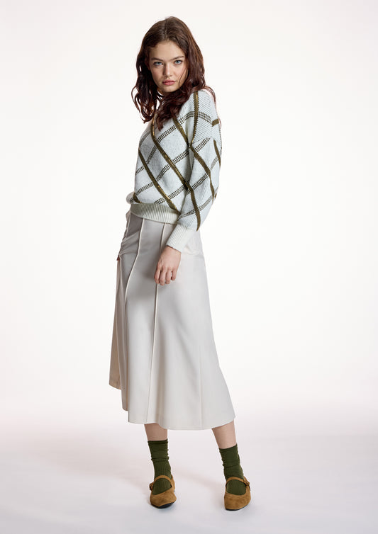 Falda ALBA CONDE midi cruda