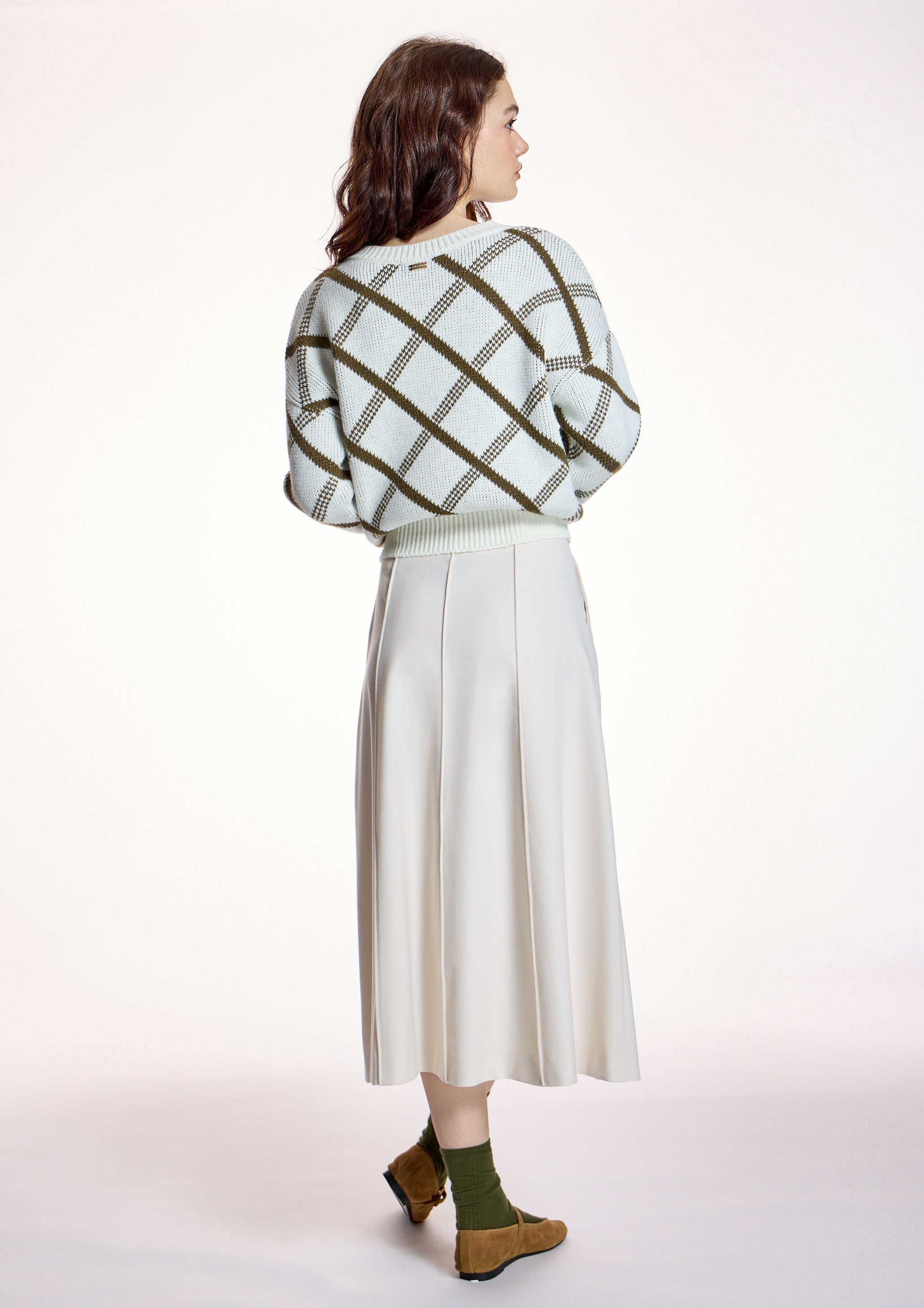 Falda ALBA CONDE midi cruda