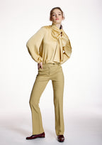 Pantalón ALBA CONDE semientallado amarillo