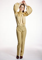 Pantalón ALBA CONDE semientallado amarillo