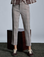 Pantalón ALBA CONDE de cuadros príncipe de gales