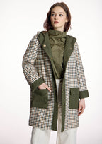 Parka ALBA CONDE larga de cuadros
