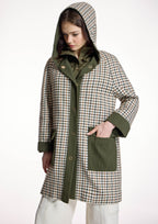 Parka ALBA CONDE larga de cuadros