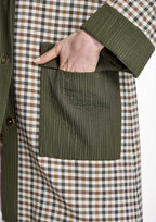 Parka ALBA CONDE larga de cuadros