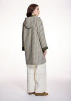 Parka ALBA CONDE larga de cuadros