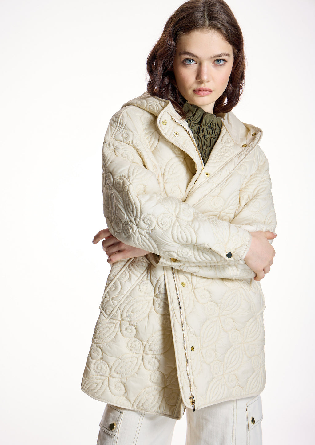 Parka ALBA CONDE acolchado crudo