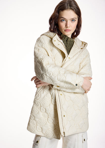 Parka ALBA CONDE acolchado crudo