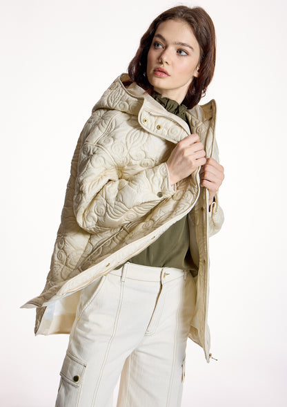 Parka ALBA CONDE acolchado crudo