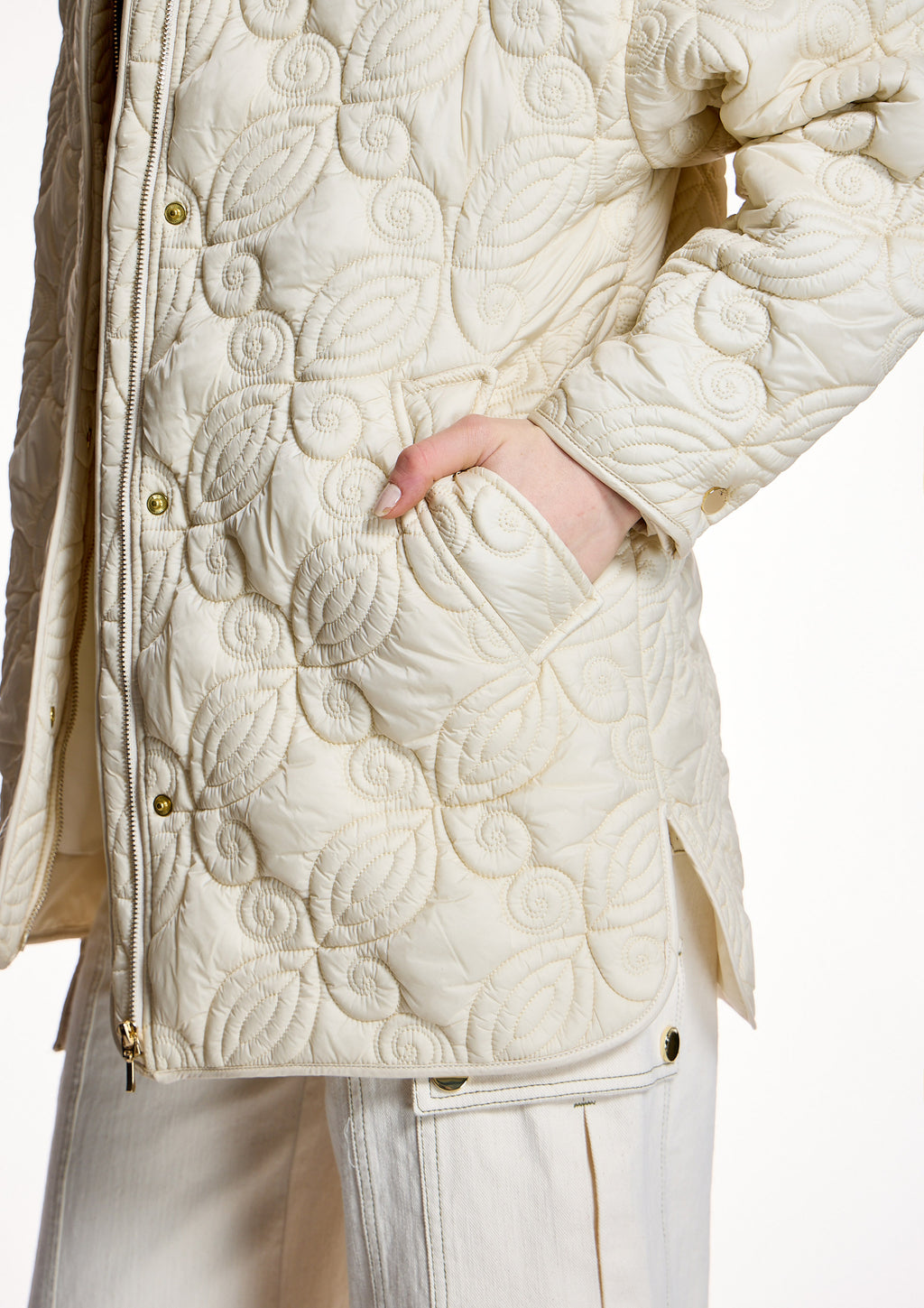 Parka ALBA CONDE acolchado crudo