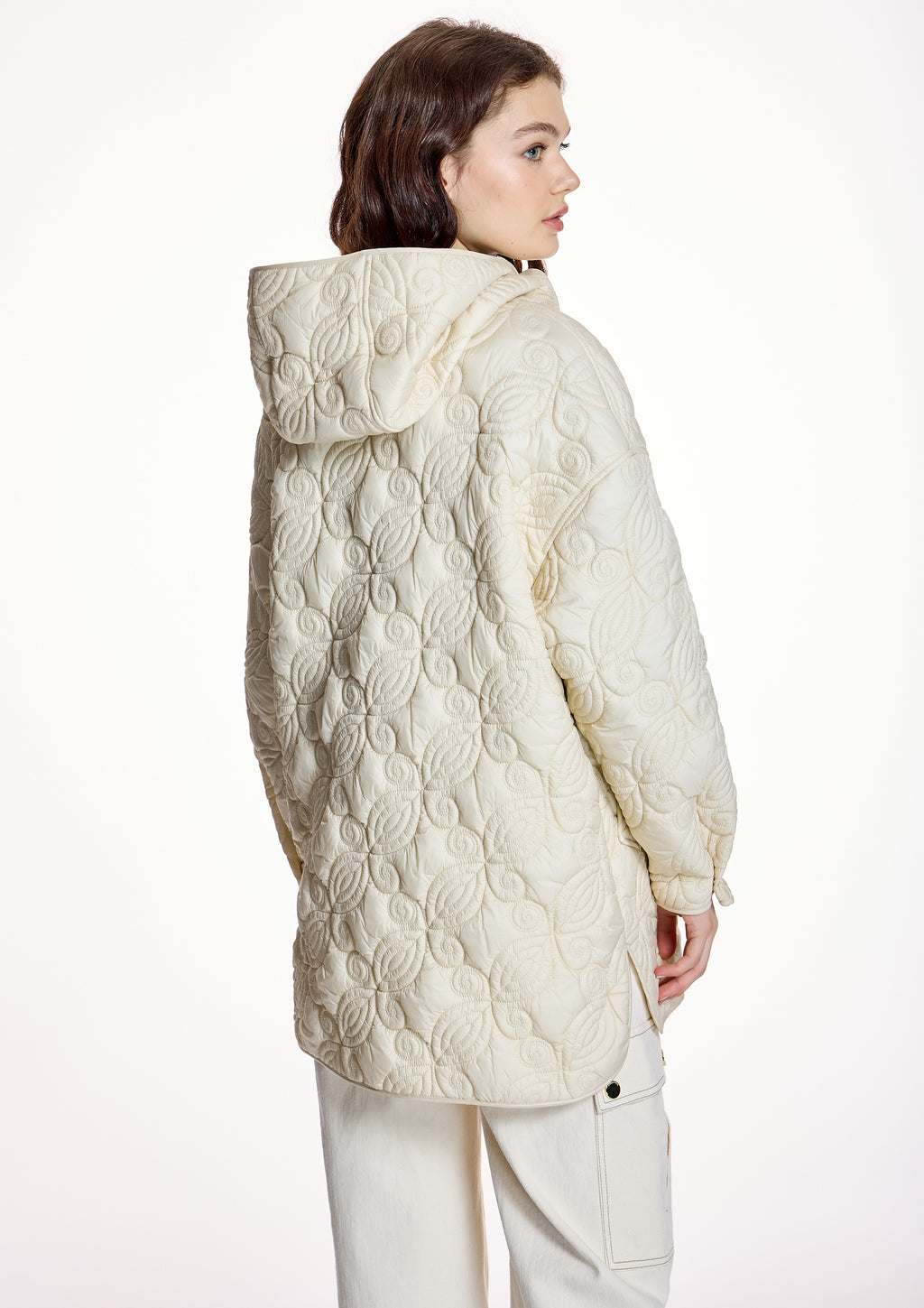 Parka ALBA CONDE acolchado crudo