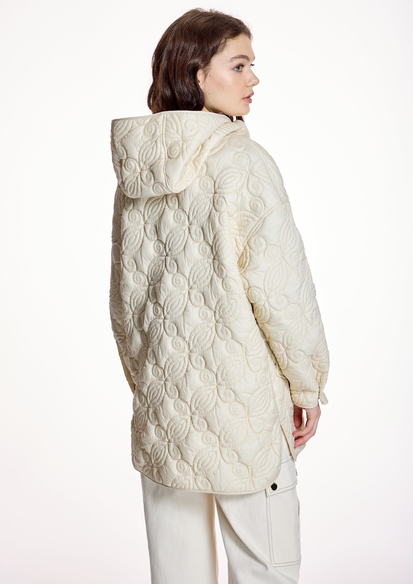 Parka ALBA CONDE acolchado crudo