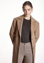 Abrigo ALBA CONDE color camel con solapa