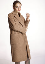 Abrigo ALBA CONDE color camel con solapa
