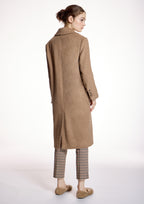 Abrigo ALBA CONDE color camel con solapa