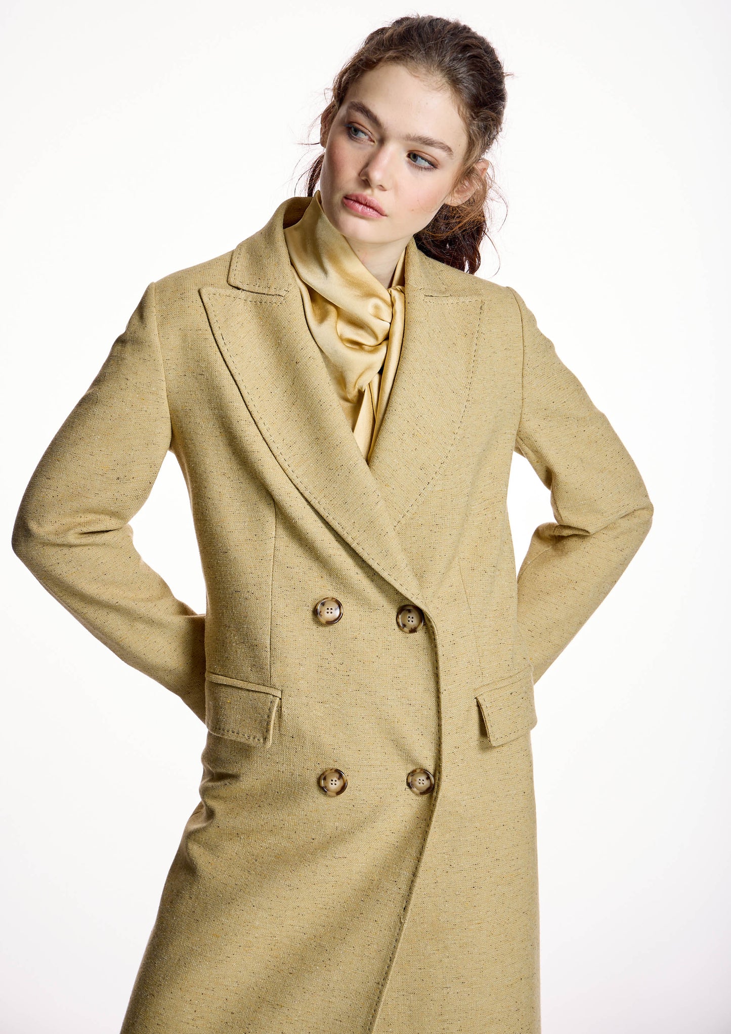 Abrigo ALBA CONDE largo amarillo