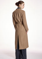 Abrigo ALBA CONDE largo color topo