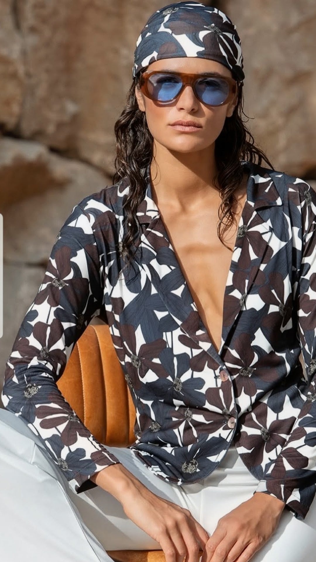 Chaqueta SEE THE MOON estampado floral