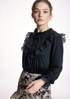 Camiseta ALBA CONDE con puntilla