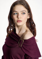 Jersey ALBA CONDE de punto burdeos