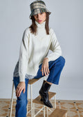 Jersey ALBA CONDE crudo detalle puntilla