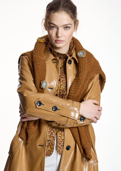 Jersey ALBA CONDE de punto detalle flores