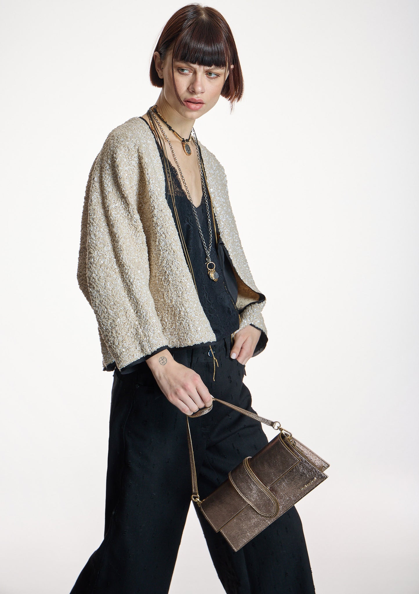 Chaqueta ALBA CONDE fantasía cruda