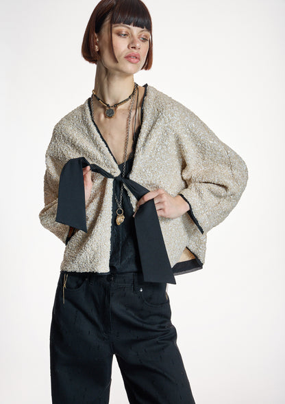 Chaqueta ALBA CONDE fantasía cruda