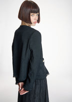Chaqueta ALBA CONDE corta de tweed negro