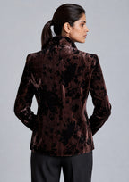 Chaqueta ALBA CONDE terciopelo estampada