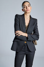 Chaqueta ALBA CONDE corte blazer color negro
