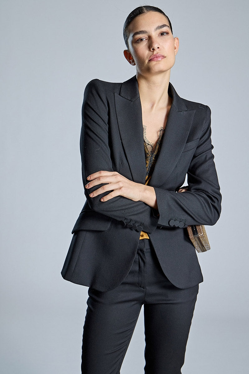 Chaqueta ALBA CONDE corte blazer color negro
