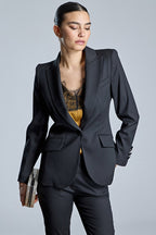 Chaqueta ALBA CONDE corte blazer color negro